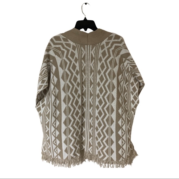 Old Navy Sleeveless Fringe Sweater Jacket Aztec Cardigan 100% Cotton Sz XS-S - Picture 2 of 5